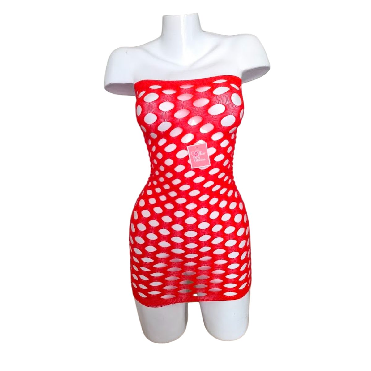 GENERICO - LENCERIA MALLA VESTIDO CATSUIT