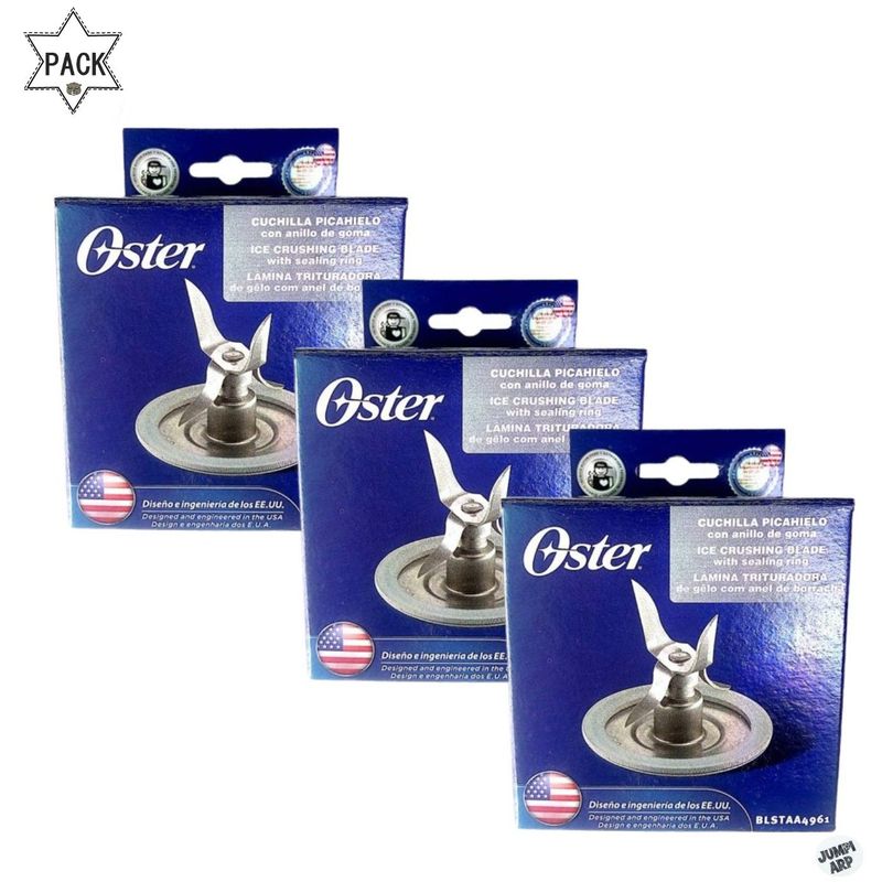 OSTER - Pack 3 unds cuchilla oster blstaa 4961 4 aspas