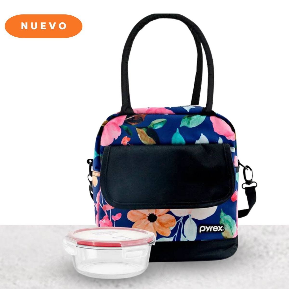 PYREX - Lonchera fresh Juvenil rosas con refractario