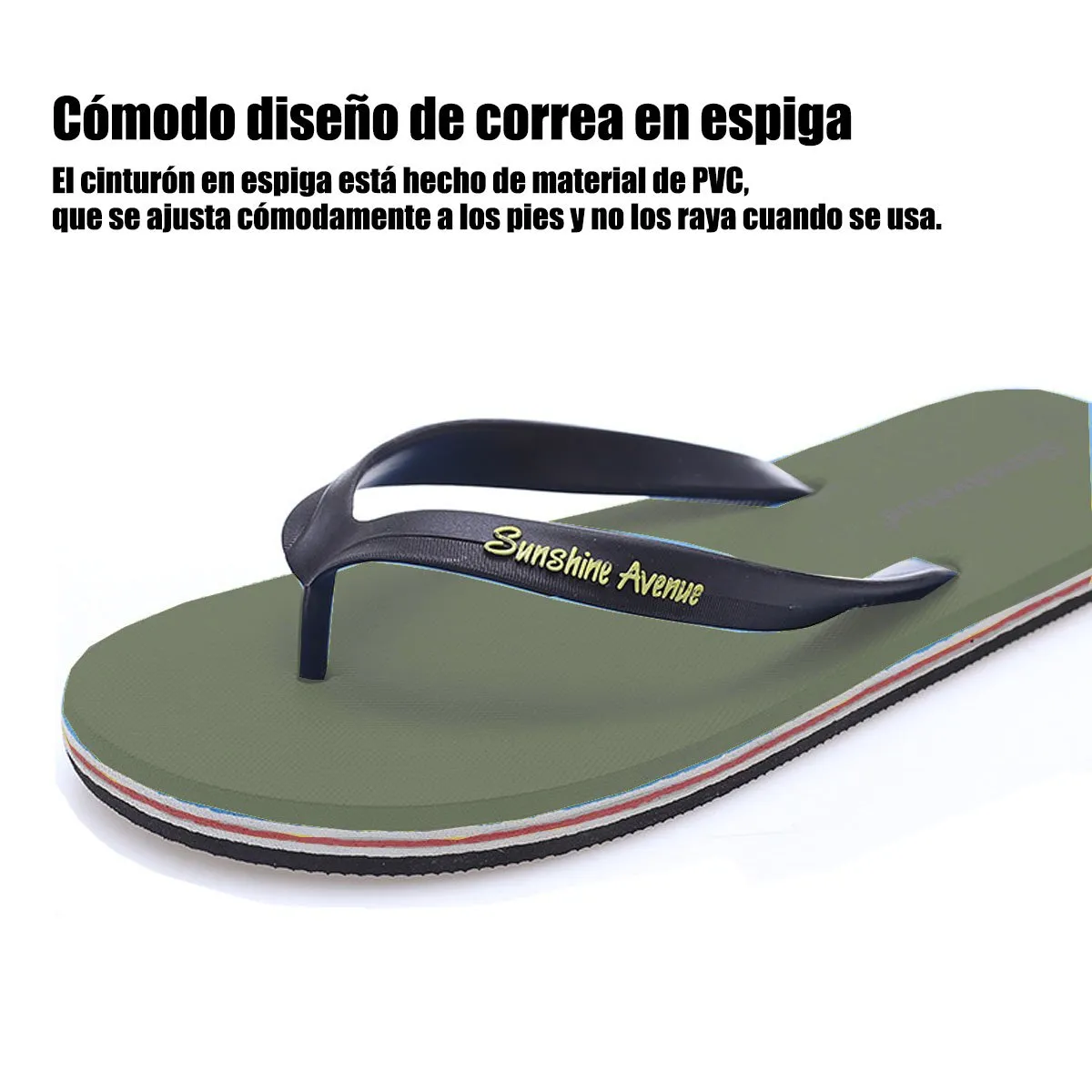 42AROZINA - Chanclas de verano para hombre suela blanda antideslizante