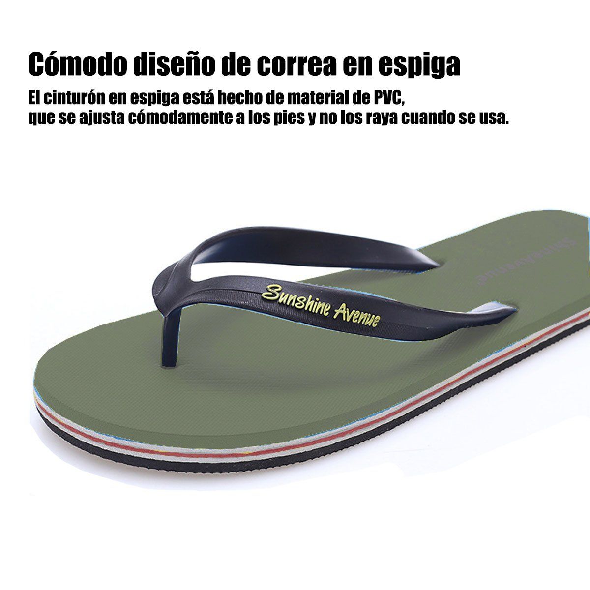 42AROZINA - Chanclas de verano para hombre suela blanda antideslizante