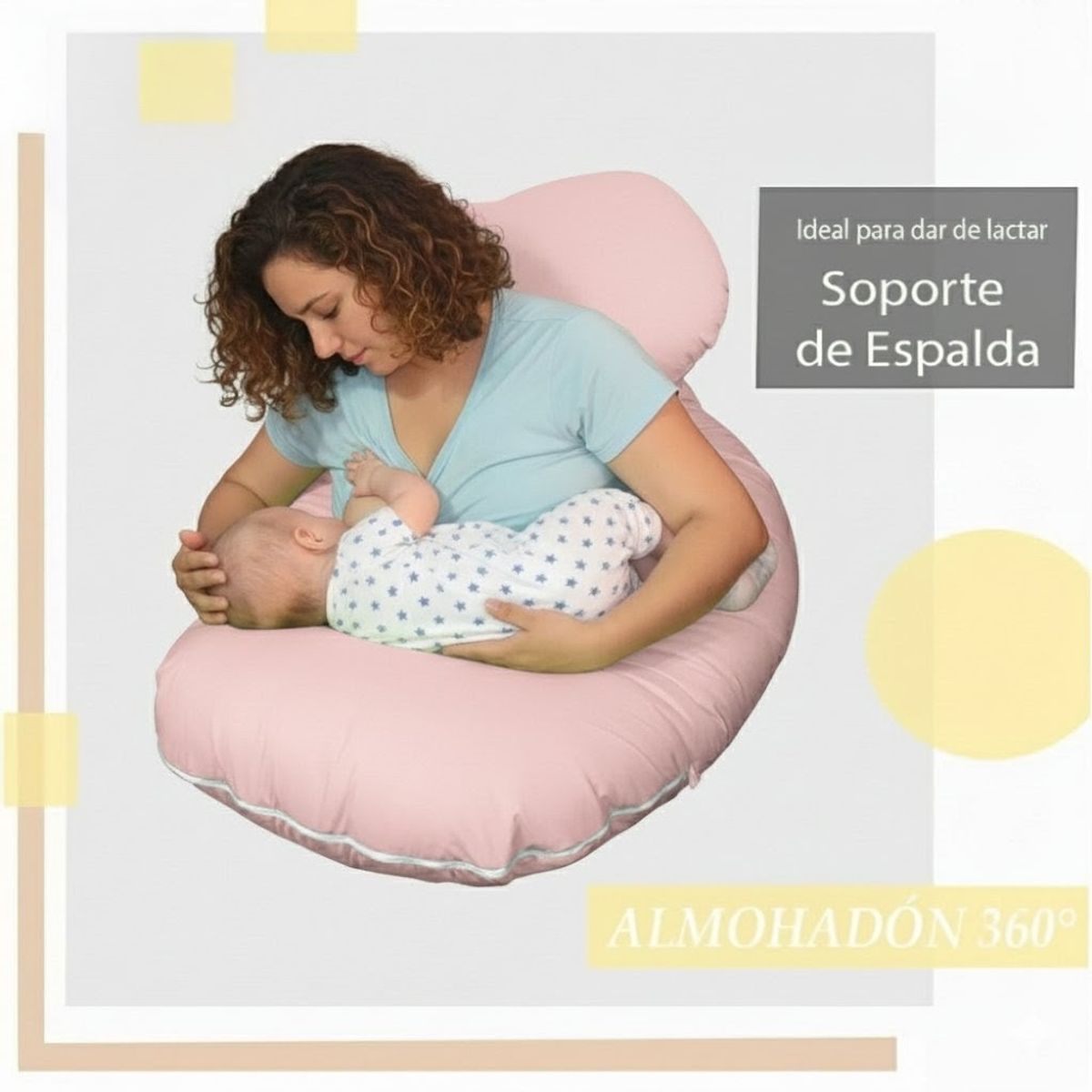 GENERICO - Almohada Embarazada Alivia dolor Lumbar 360°