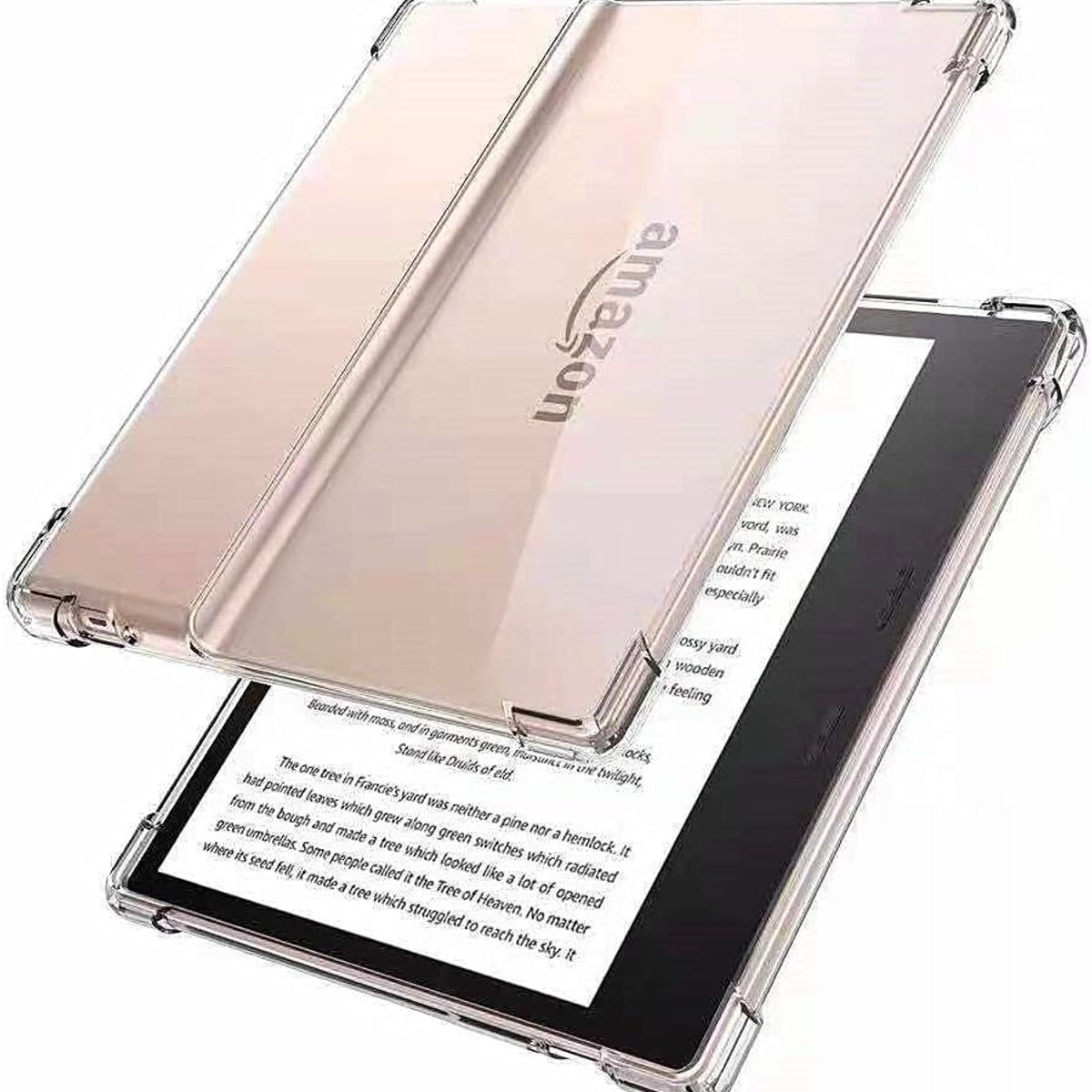 GENERICO - Funda Transparente Kindle Oasis de 7 pulgadas 9°/10° gen + Stickers