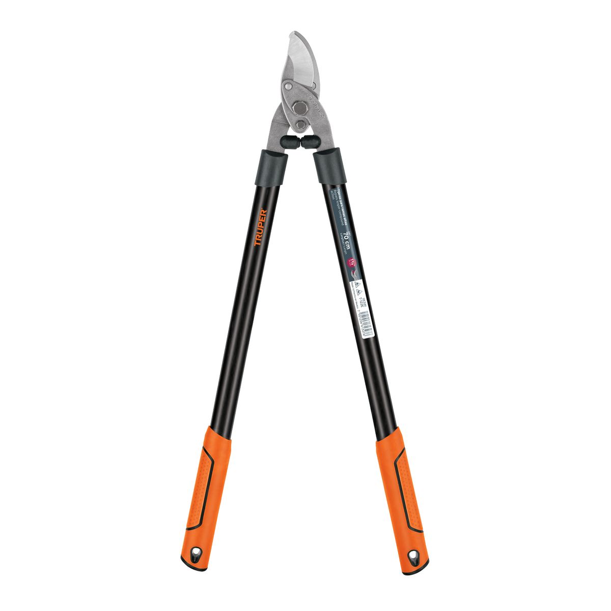 TRUPER - Tijera para ramas 70 cm mangos de madera con grip, Truper