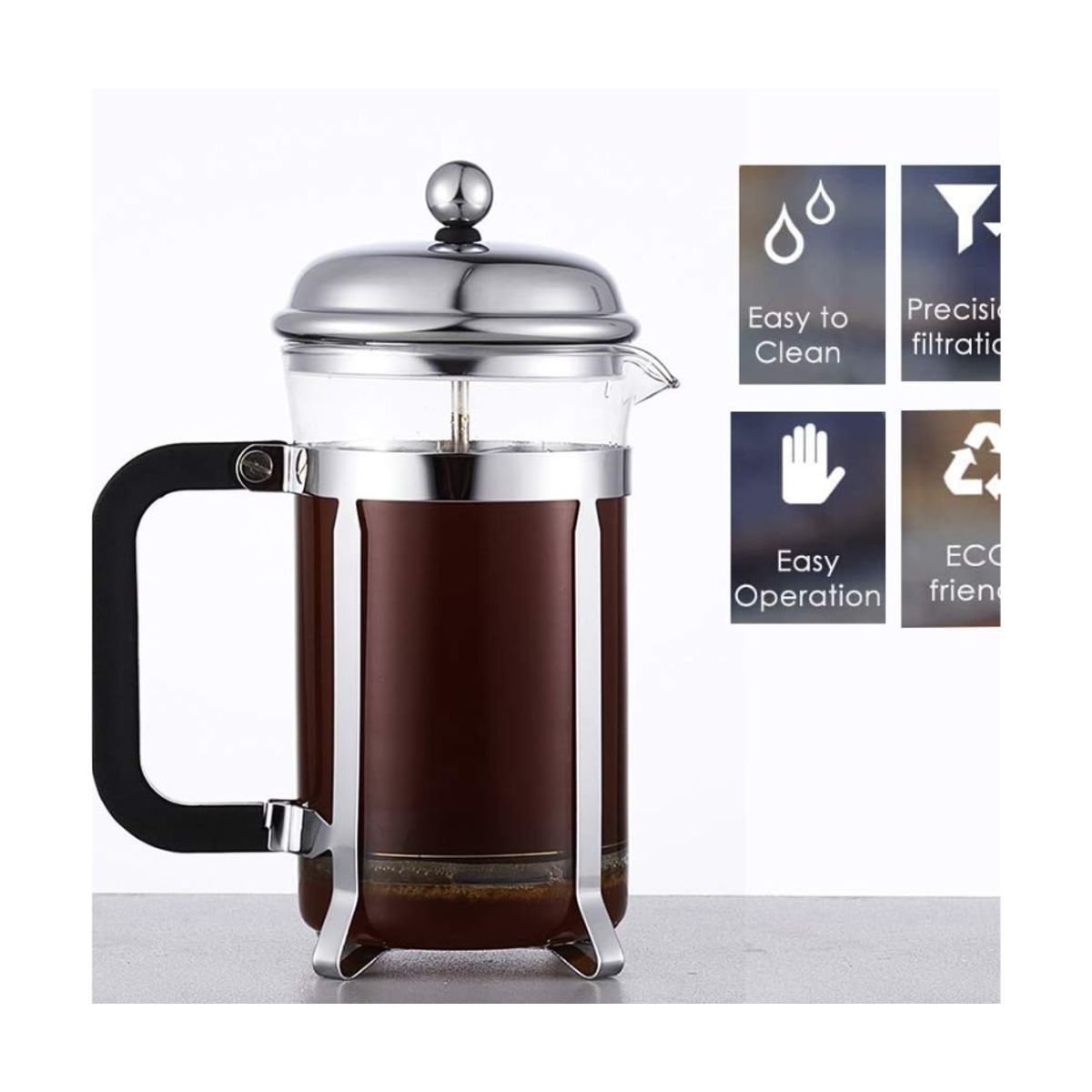 GENERICO - Cafetera prensa francesa  800 ml