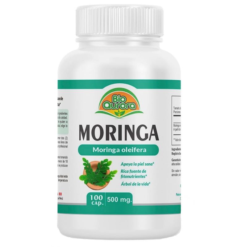 GENERICO - Cápsulas de Moringa x 100 uni Bioaurora
