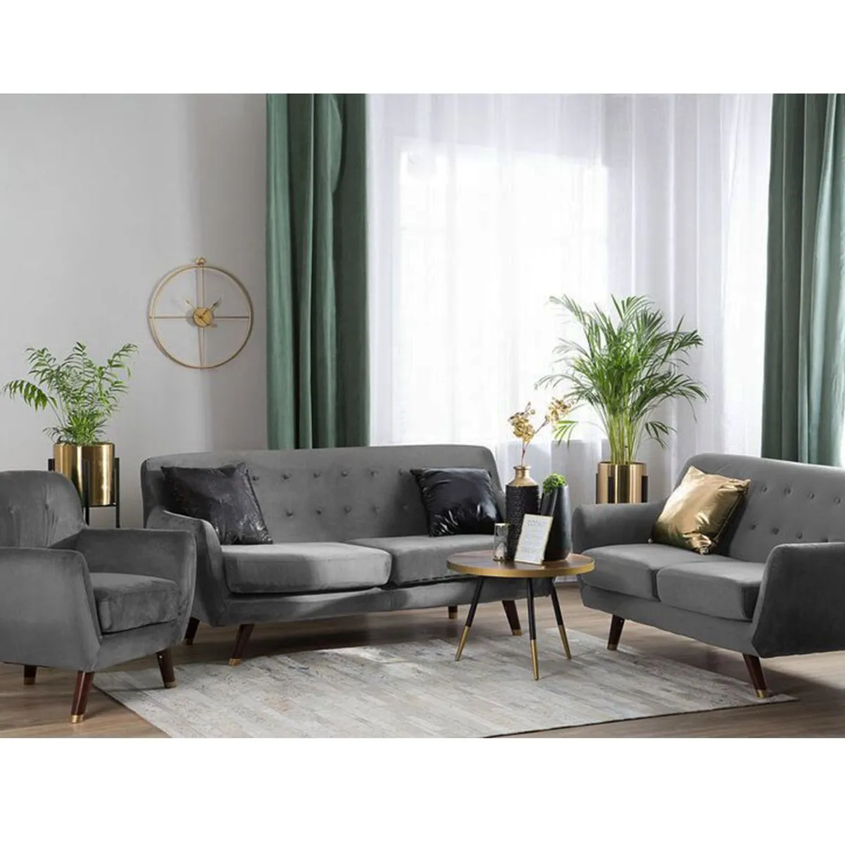 GENERICO - Juego de Sala Gaborone Gris