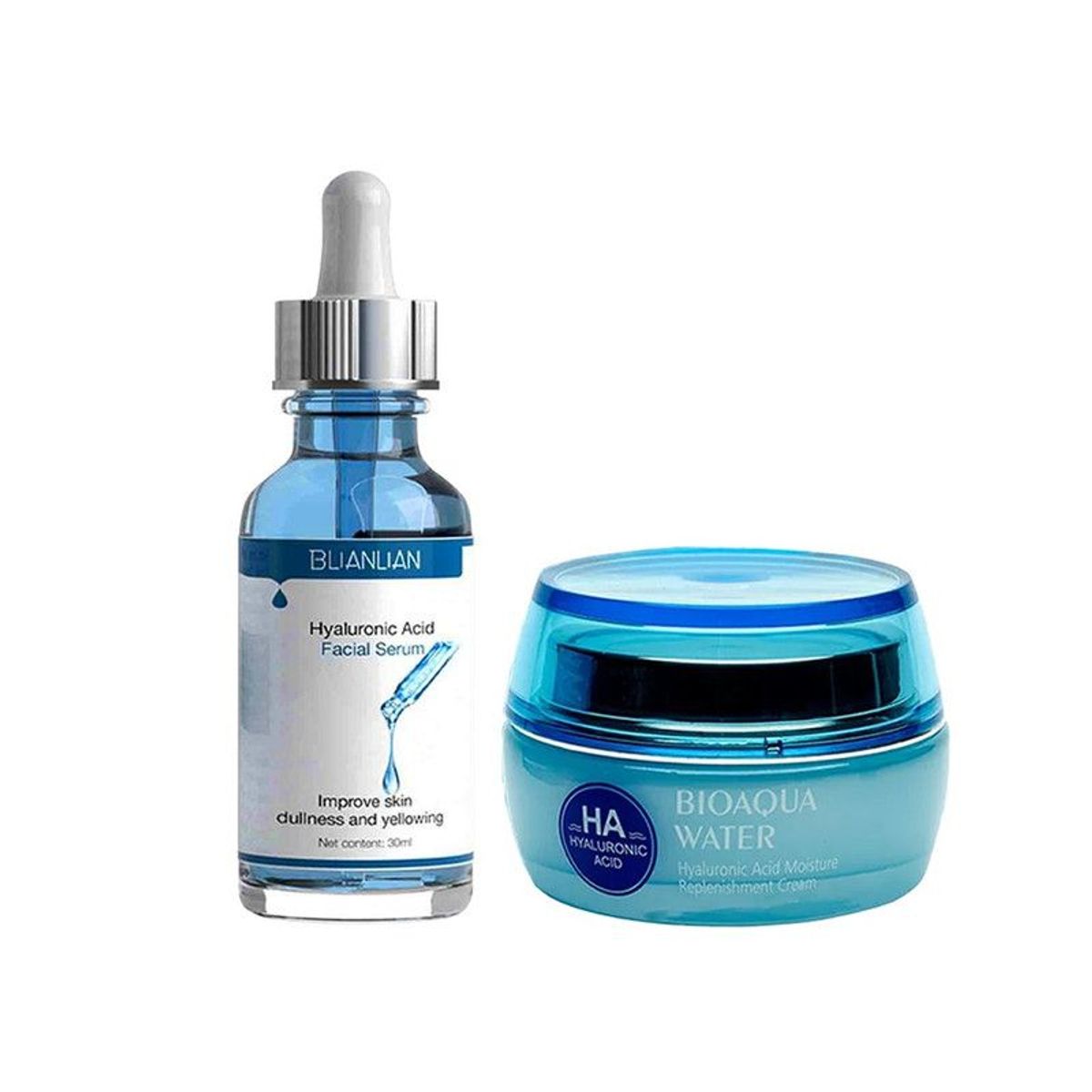 BIOAQUA - Crema Hidratante + Serum Blianlian con Acido Hialuronico