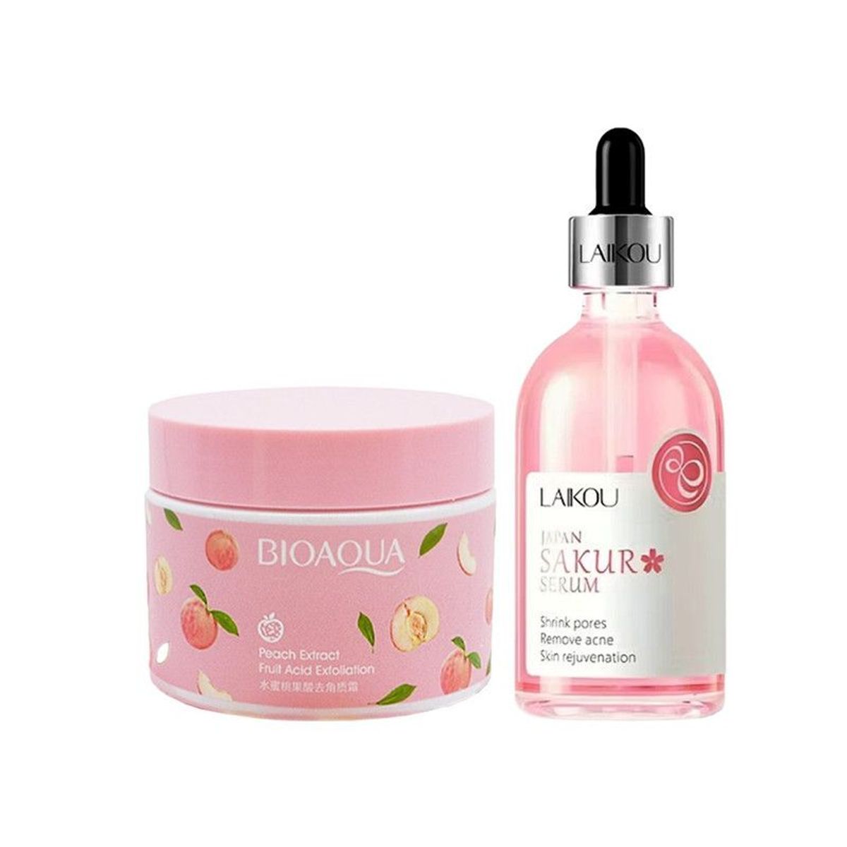 BIOAQUA - Gel Exfoliante de Durazno + Serum de Sakura