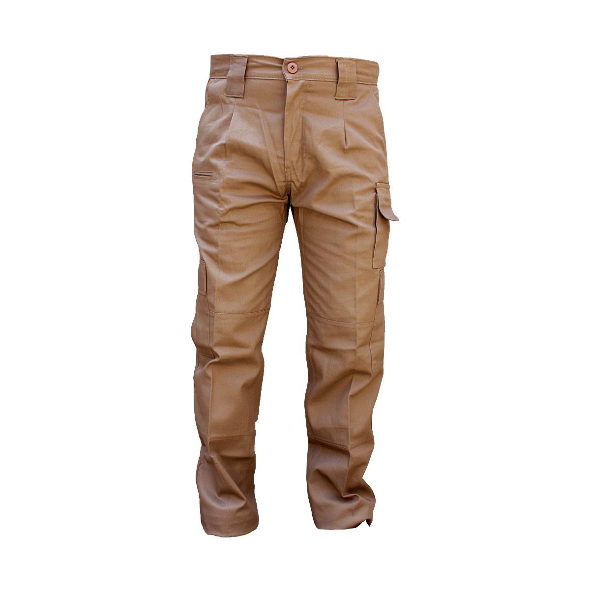 GENERICO - Pantalón Cargo Táctico Rip Stop Antidesgarro - Khaki Clásico - Hombre
