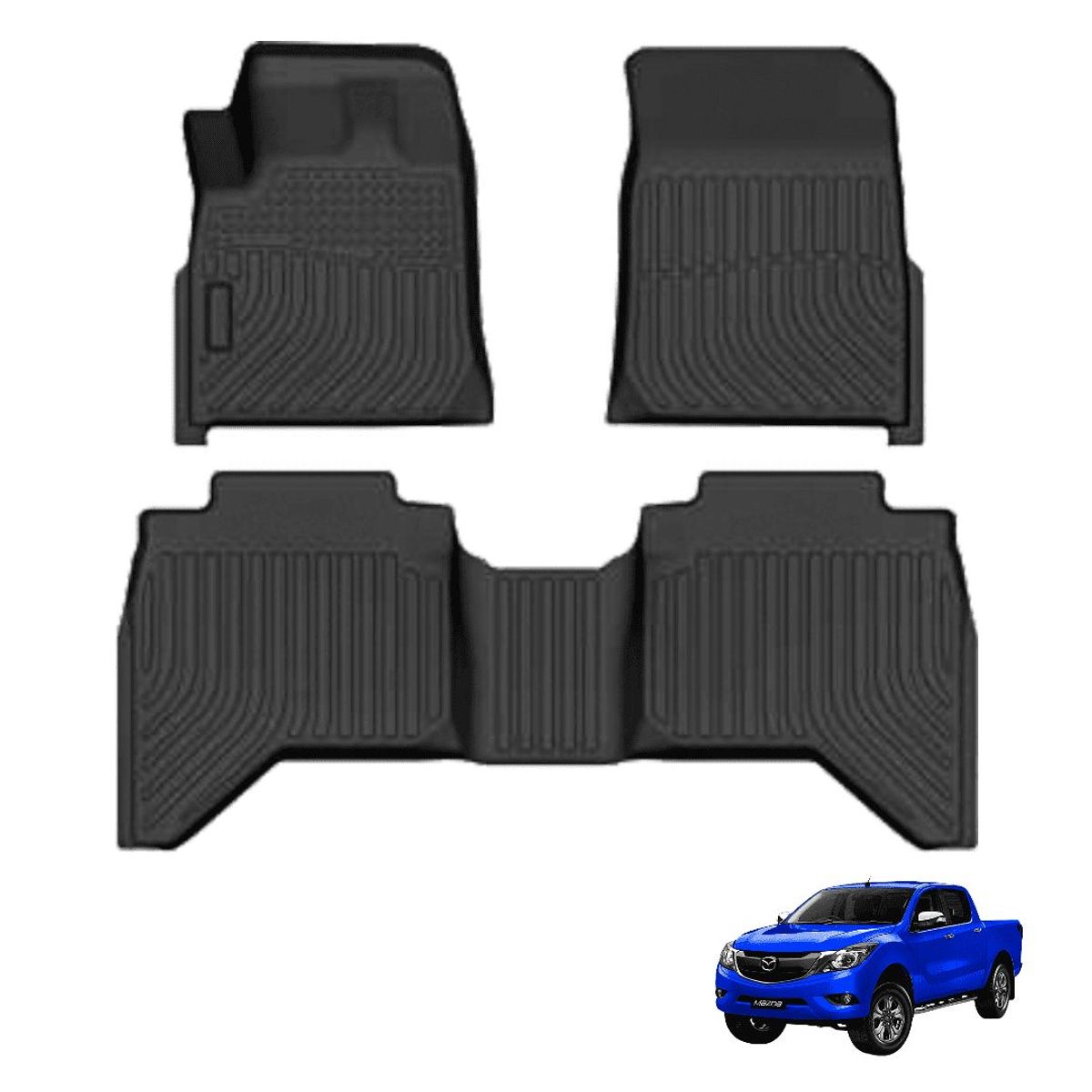 GENERICO - PROTECTOR CUBRE PISO 5D TPE MAZDA BT50 AÑO 2015-2022