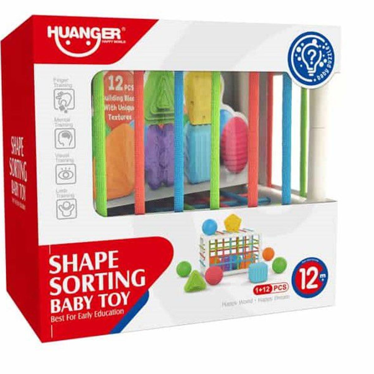 HUANGER - CUBO DICACTICO CON FORMAS PARA BEBES