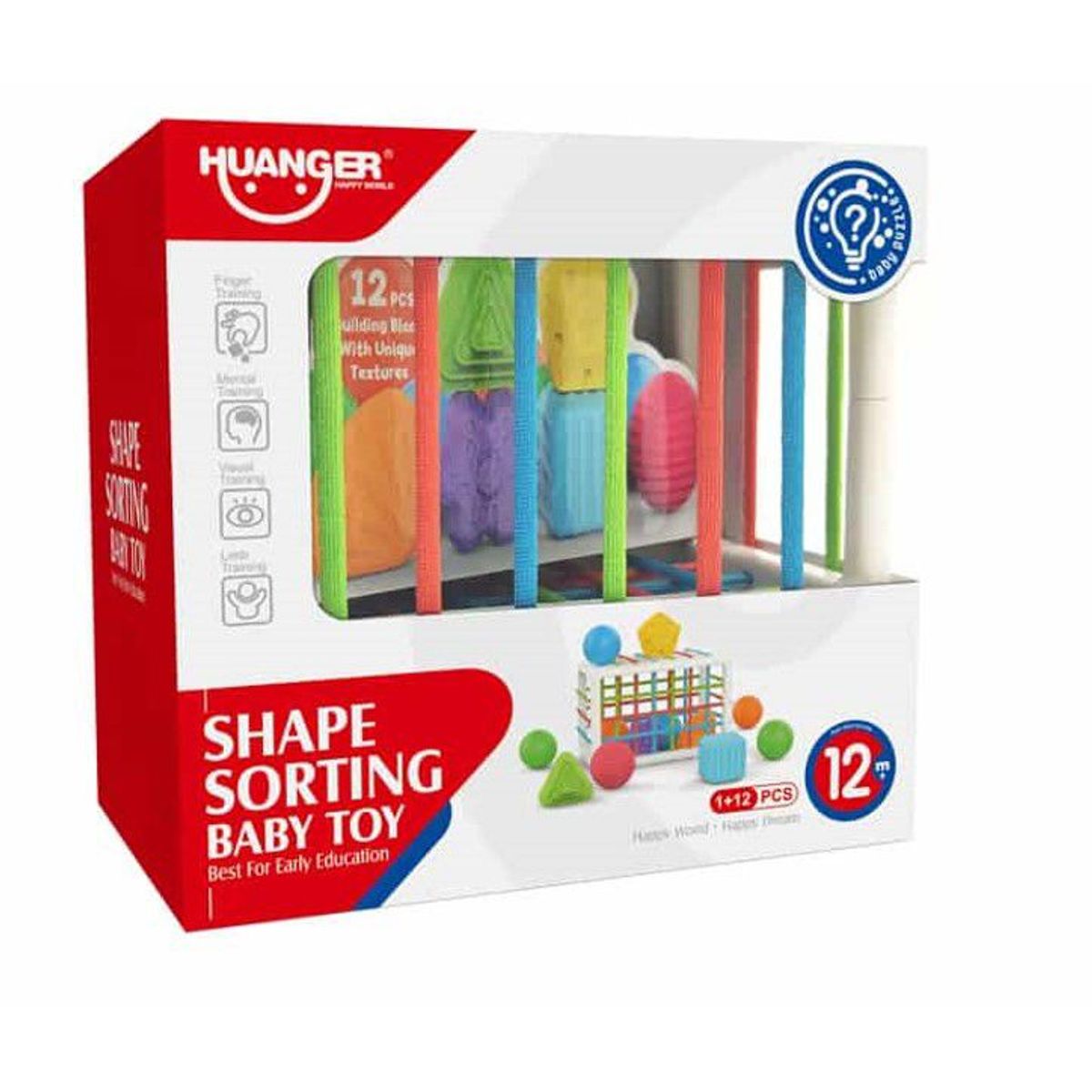 HUANGER - CUBO DICACTICO CON FORMAS PARA BEBES