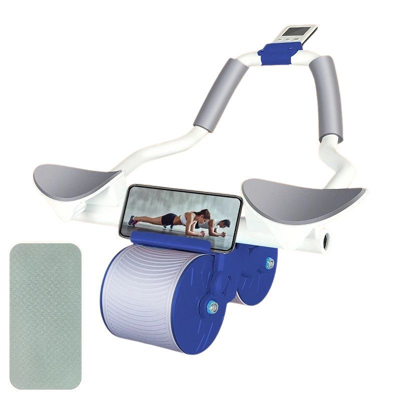 GENERICO - RODILLO ABDOMINAL AUTOMATICO - AZUL