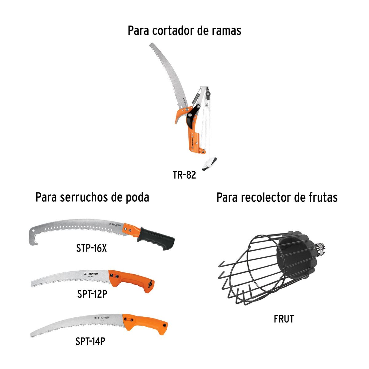 TRUPER - Mango telescópico de fibra vidrio de 1.9 a 3.6 m, Truper