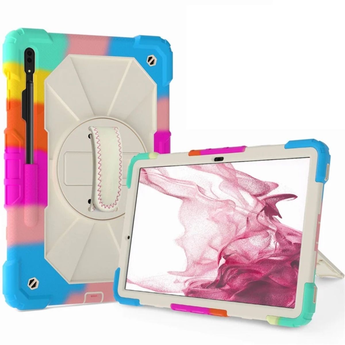 GENERICO - Funda para iPad Mini 4 79 - A1538 Armor Extreme Arcoiris