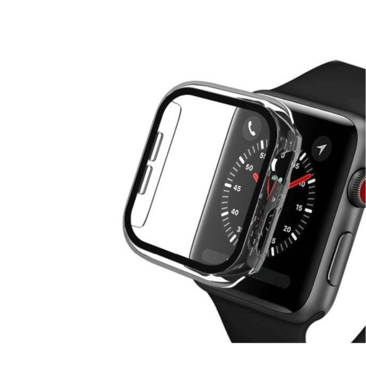 GENERICO - Bumper o Cover Para Apple Watch 45mm - Transparente