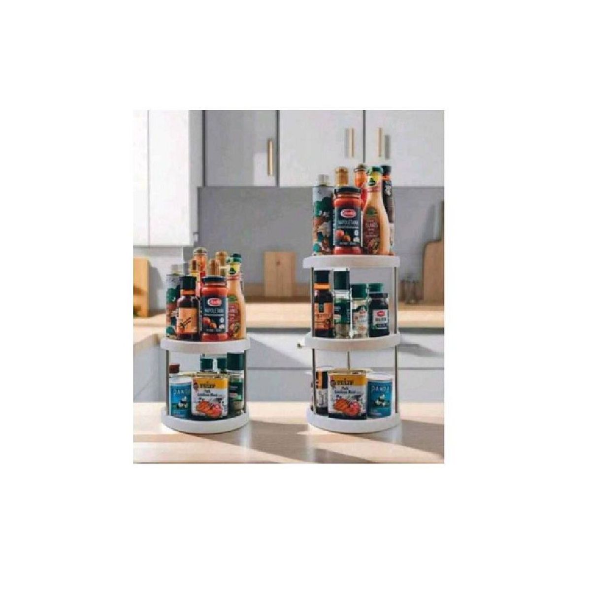 OTTOWARE - ESTANTE ORGANIZADOR GIRATORIO DE 3 NIVELES