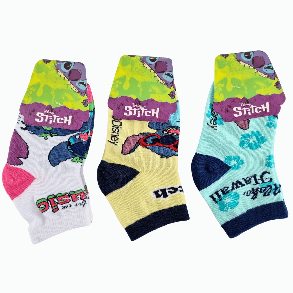 DISNEY - Pack 3 Medias Disney Talla 20 a 24 - STITCH