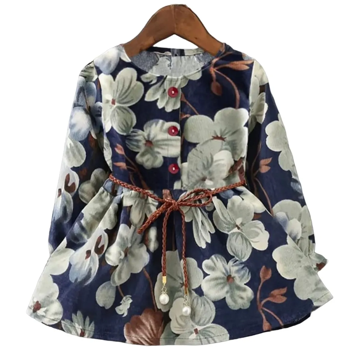 GENERICO - Vestido Flores Azucenas con correa