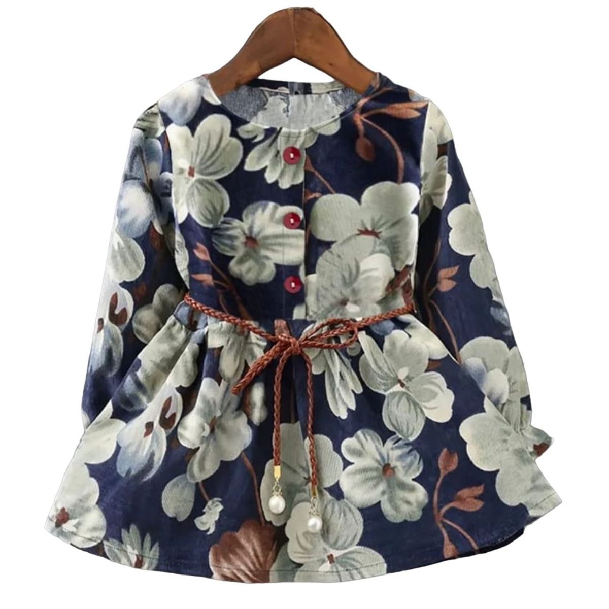 GENERICO - Vestido Flores Azucenas con correa