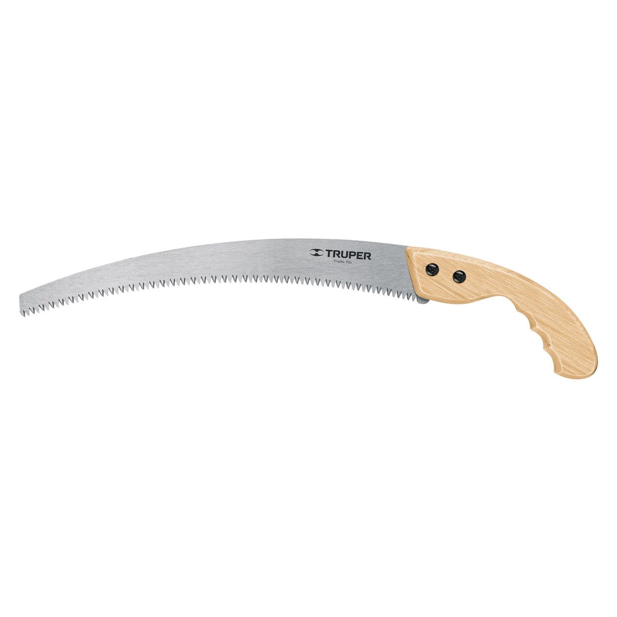 TRUPER - Serrucho de poda 14" hoja curva 6 DPP, mango madera
