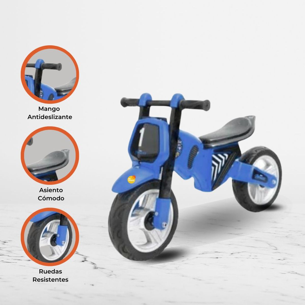 CUZKA - Bicicleta de Balance para Niños »ZERO» Blue