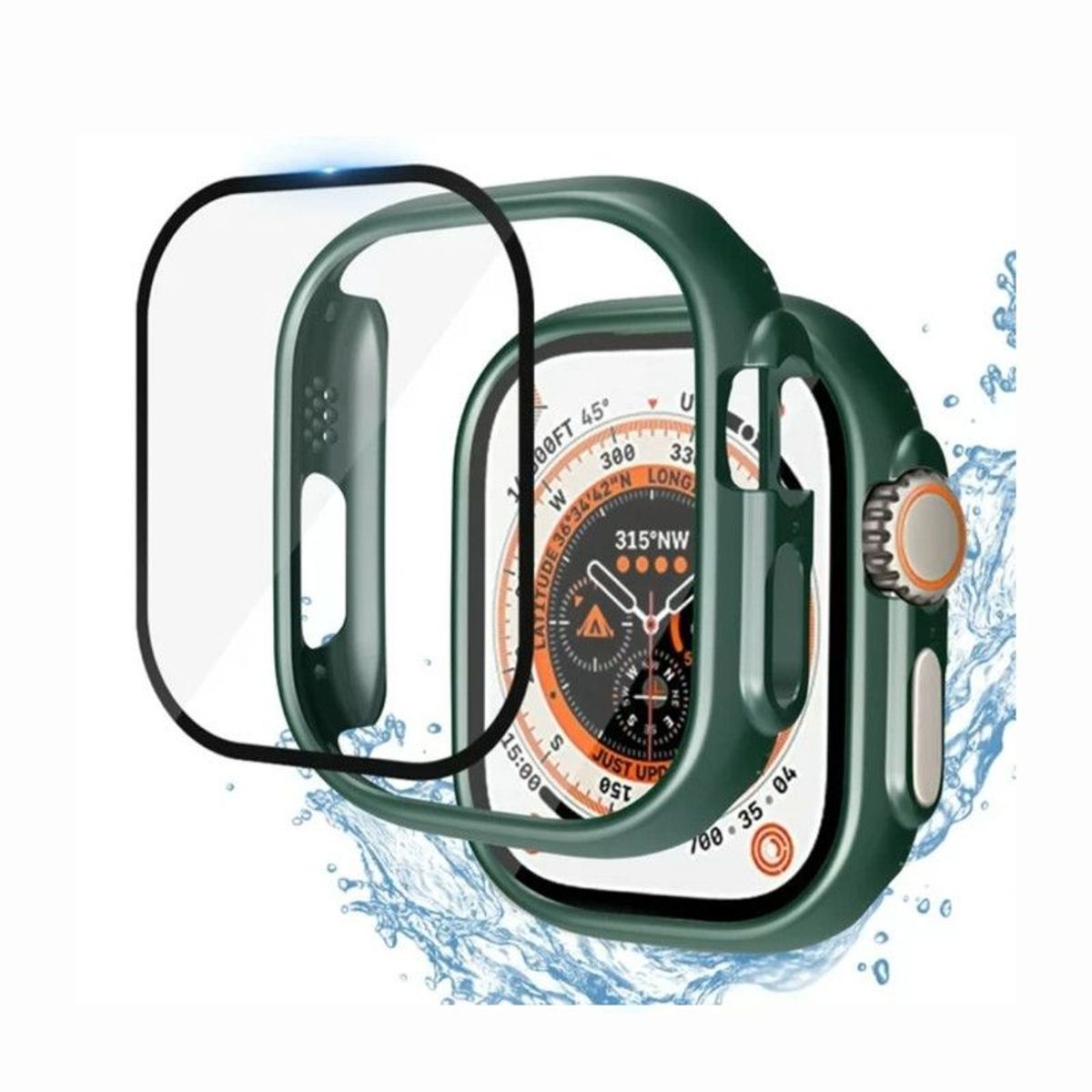 GENERICO - Bumper o Cover Para Apple Watch 49mm - Verde