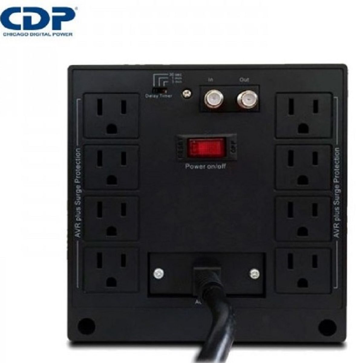 CDP - ESTABILIZADOR CDP R-AVR2408I 2400VA/1800W 8 SALIDAS