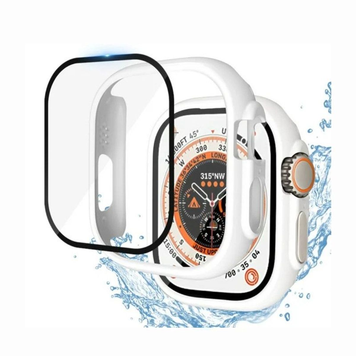 GENERICO - Bumper o Cover Para Apple Watch 49mm - Blanco