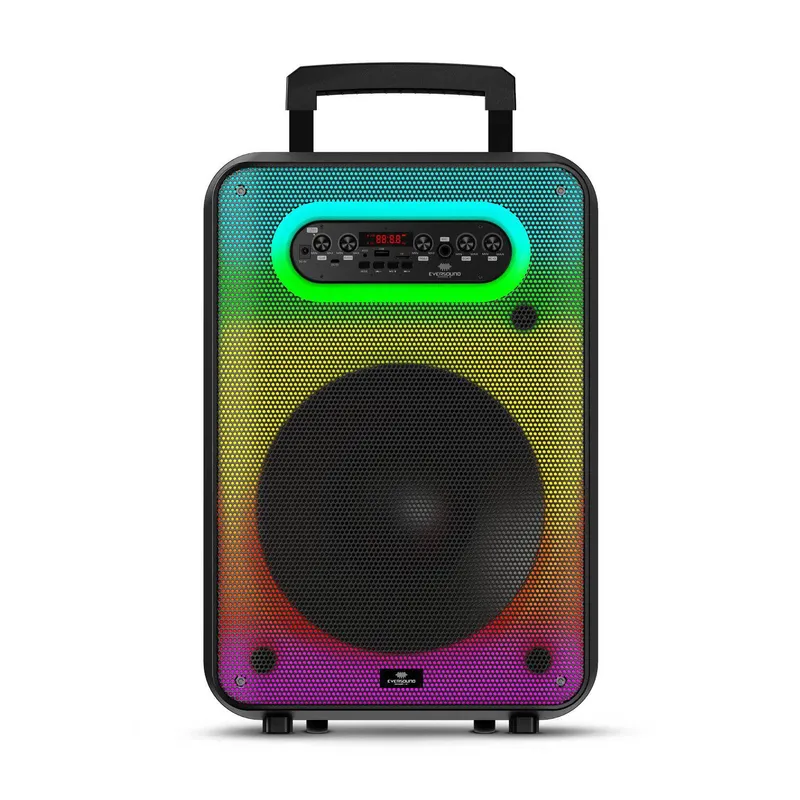 EVERSOUND - Parlante Portátil Eversound EV6012 SWINGER luces LED Bocina de 12”