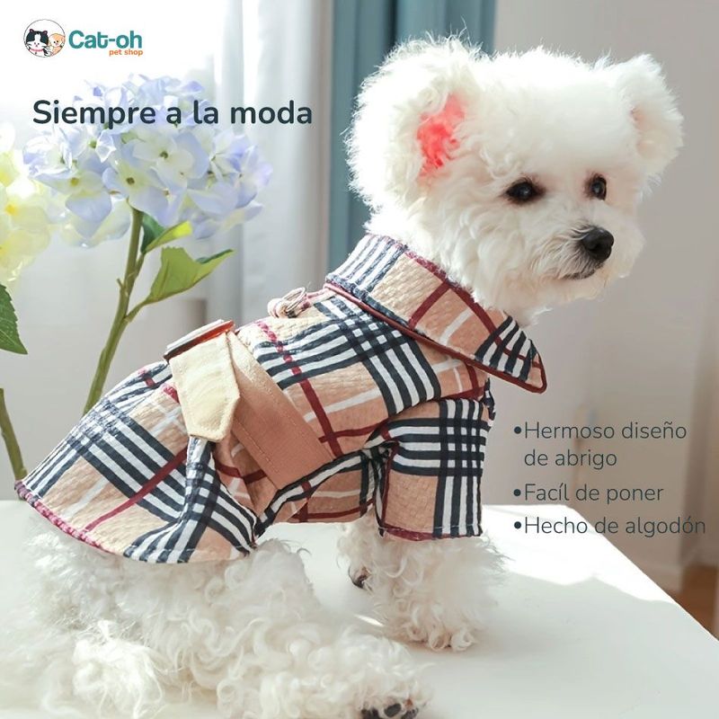 CAT OH - Ropa para perro Saco fashion paws L