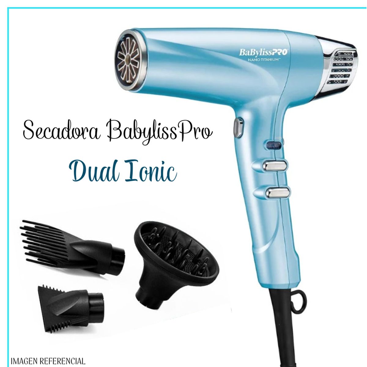 GENERICO - Secadora de Cabello  Profesional BabylissPro DUAL IONIC