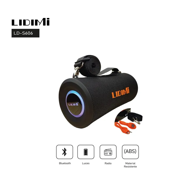 LIDIMI - Parlante Portatil Bluetooth LIDIMI LD-S606 30W