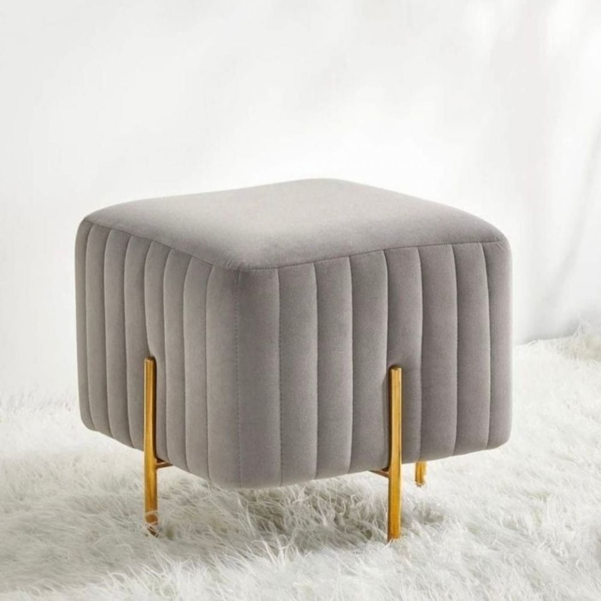 GENERICO - Puff Mila Gris Claro Decoban Hogar