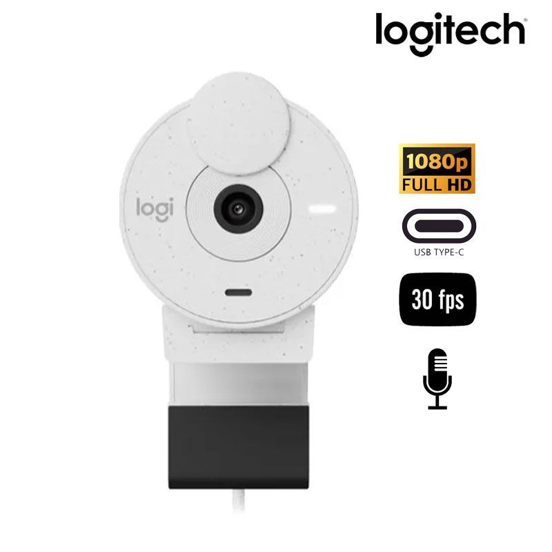 LOGITECH - CAMARA WEB BRIO 300 1080P FHD USB-C WHITE