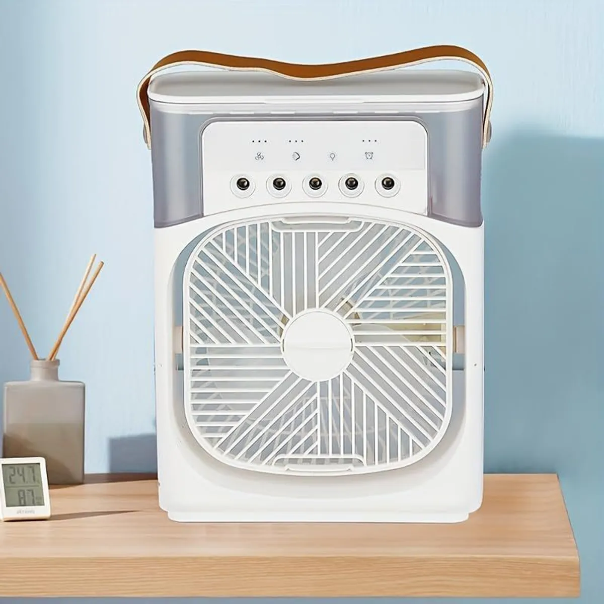 GENERICO - ventilador Enfriador Aire 3 en 1 Portatil Humidificador blanco