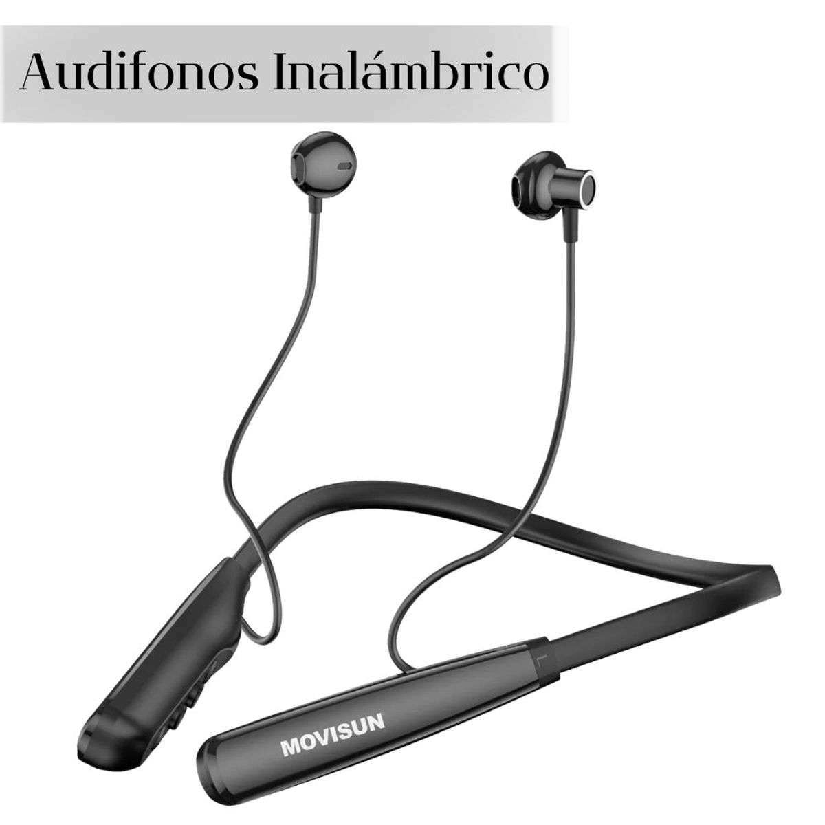 GENERICO - Audífono Bluetooth MOVISUN FLEX SUPER 2 - Negro