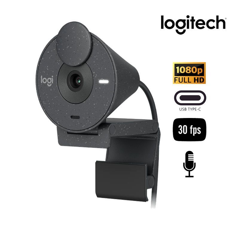 LOGITECH - CAMARA WEB BRIO 300 1080P FHD USB-C BLACK