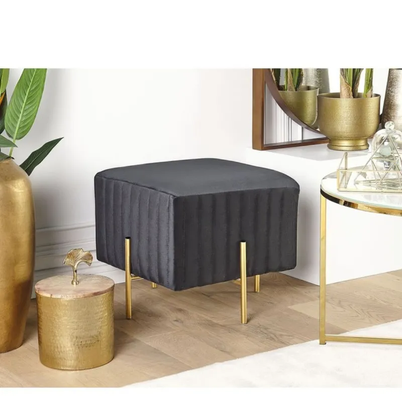 GENERICO - Puff Mila Negro Decoban Hogar