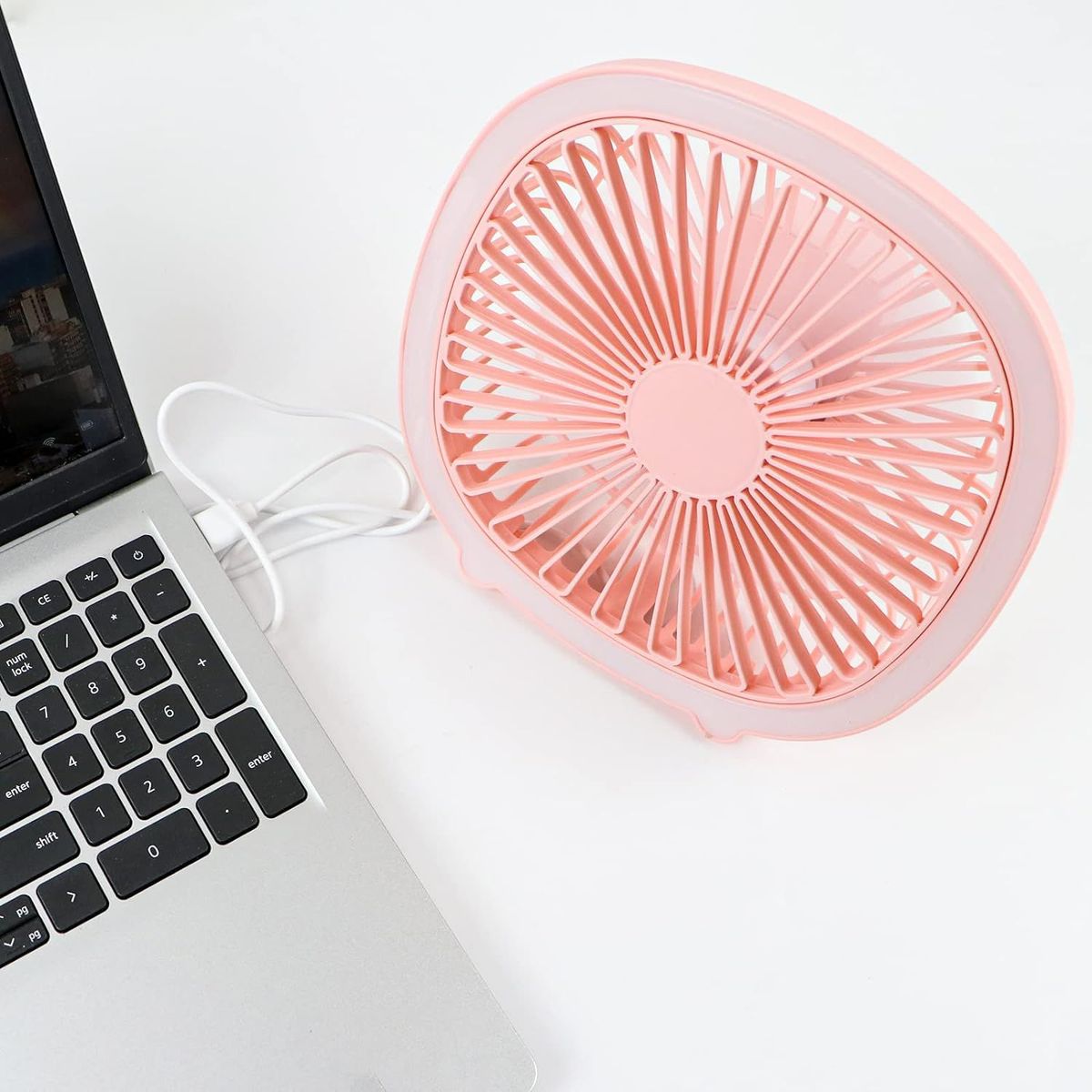 GENERICO - Lámpara de mesa y ventilador de escritorio