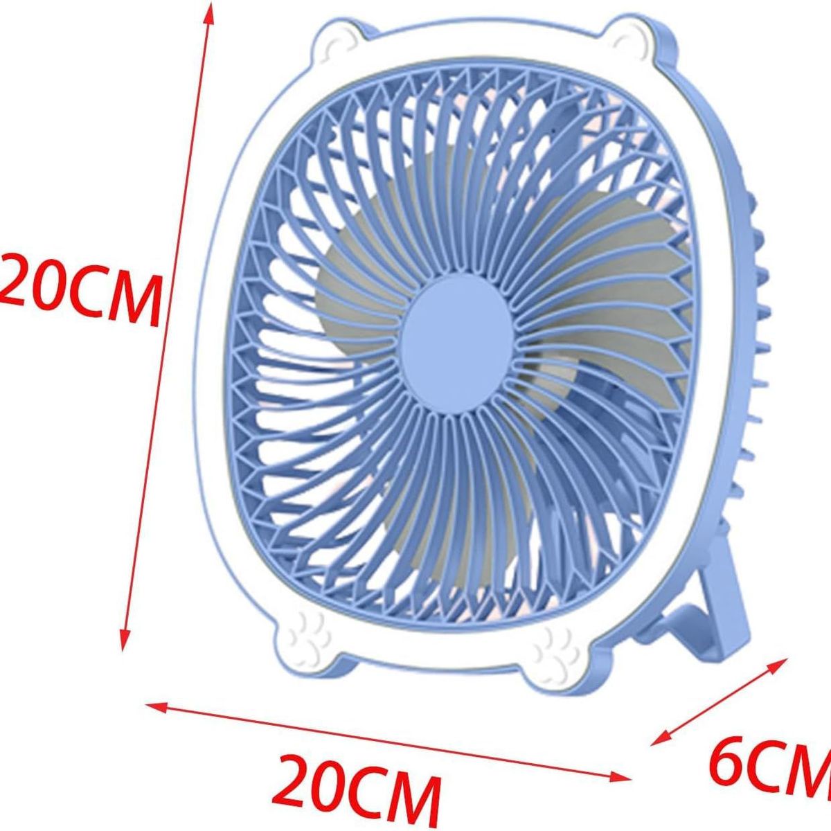GENERICO - ventilador lampara 3 velocidades celeste