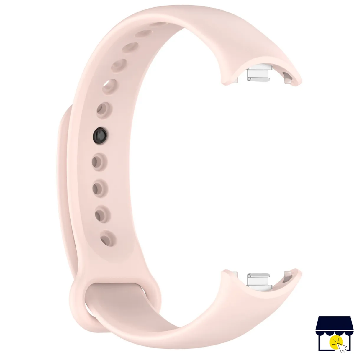 GENERICO - Correa de silicona para Xiaomi Mi Band 8 / 9 / 10 + Mica - Rosa