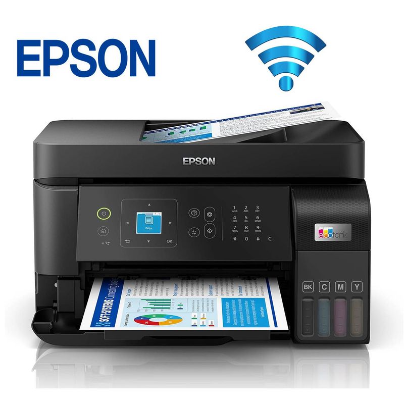 EPSON - Impresora Epson L5590 Multifuncional FaxUsb Lan Wi-Fi Wifi direct