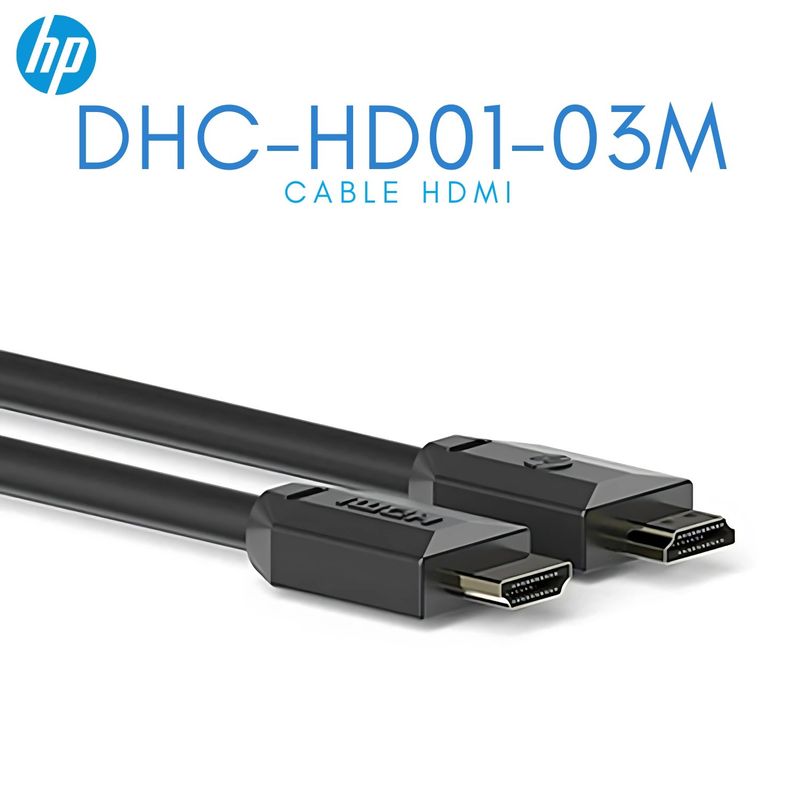 HP - Cable HDMI 2.0 HP de Alta Velocidad 4K 60 Hz DHC-HD01-03M