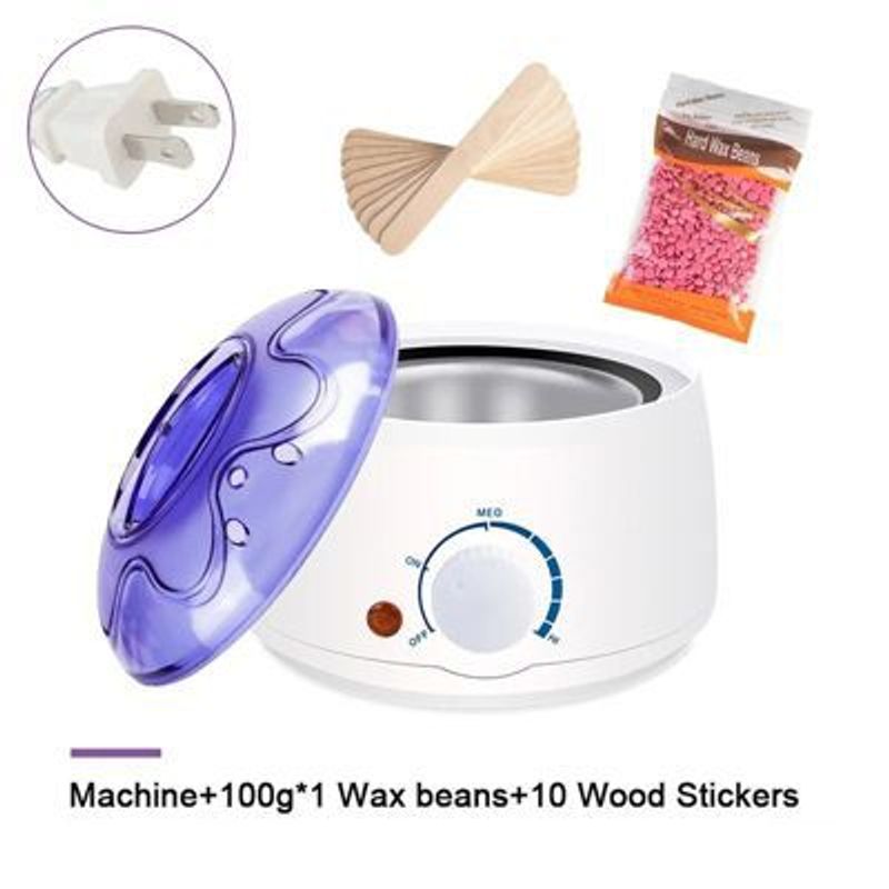 OEM - Combo Depilacion Cera Olla y Palitos Kit Derretidor de Cera123