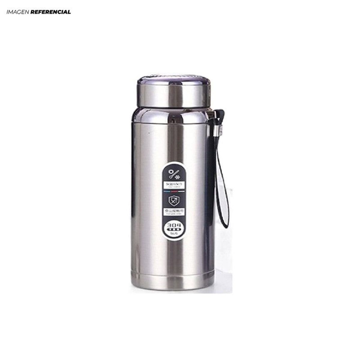 GENERICO - Botella Térmica De Acero Inoxidable 600 Ml