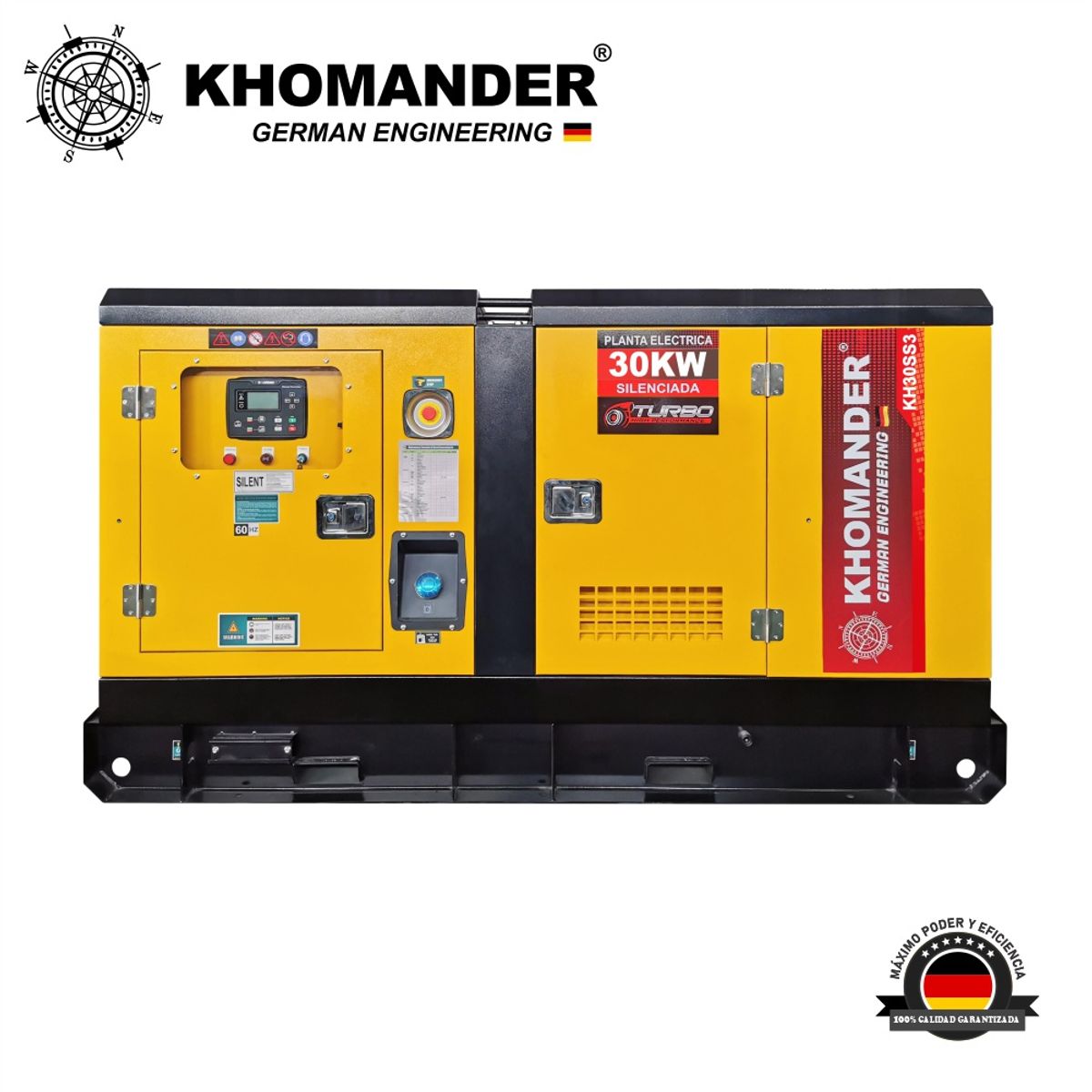 KHOMANDER - GENERADOR PETROLERO ENCAPSULADO 30KW TRIFASICO - KHOMANDER