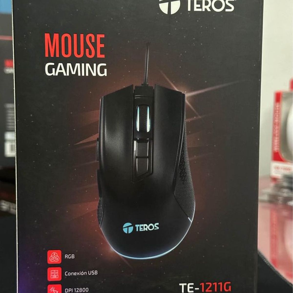 TEROS - Mouse gamer Teros TE-1211G mouse para juegos con cable