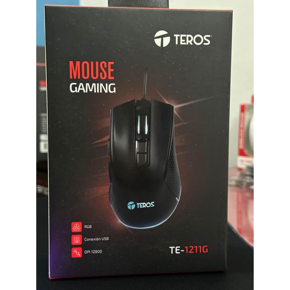 TEROS - Mouse gamer Teros TE-1211G mouse para juegos con cable